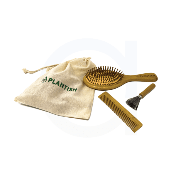 Bamboo Hair Brush Set